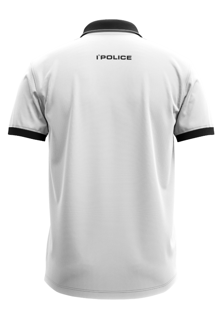 POLO 883POLICE Nº7 WHITE/BLACK