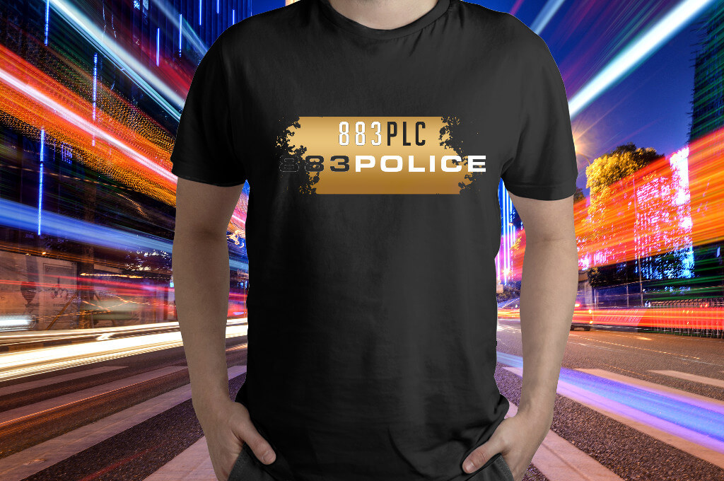 CAMISETA 883POLICE GOLD BLACK