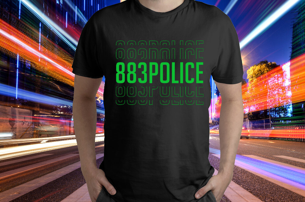 CAMISETA 883POLICE MIRROR BLACK